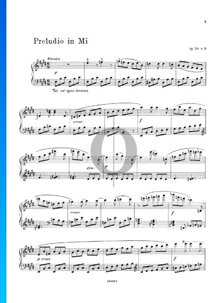 Prelude in E Major, Op. 34 No. 9
