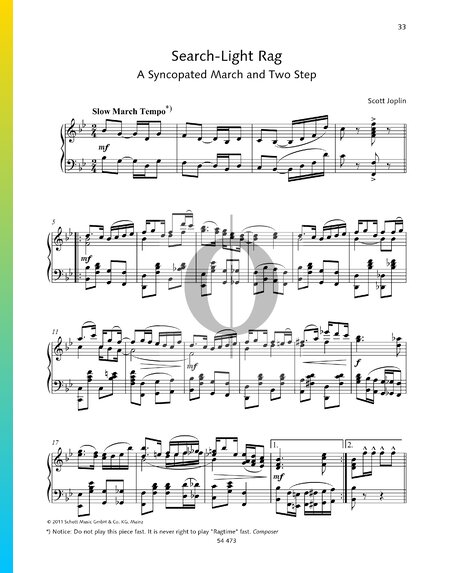 Search-Light Rag (A Syncopated March And Two Step)