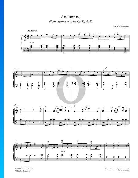 Pour la precision dans, Op. 50 No. 2: Andantino