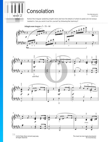 Partition Consolation, Op. 30 No. 3