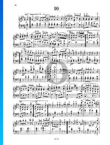 Sonate in G-Dur, Hob XVI: 40 Musik-Noten
