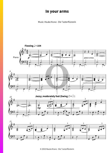 In your arms Sheet Music