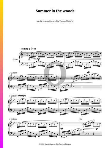 Summer in the wood Partitura