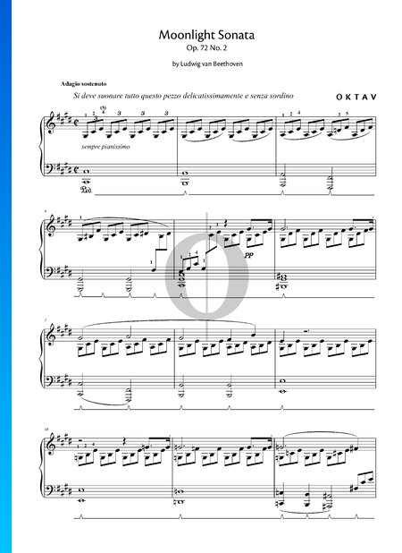 Sonata quasi una Fantasía (Claro de luna), Op. 27 n.º 2: n.º1 Adagio