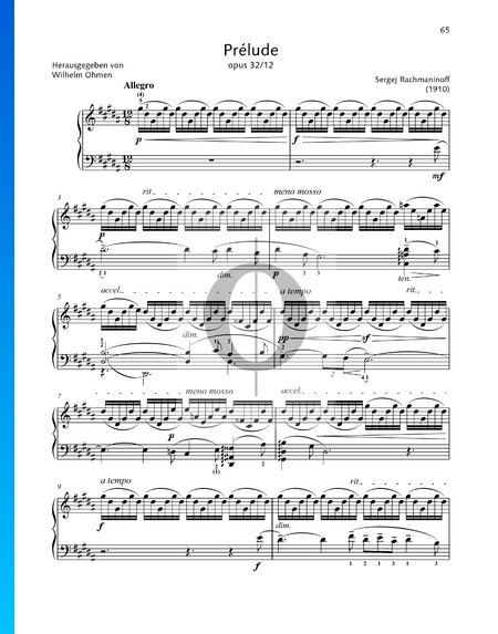 Prélude G-sharp Minor, Op. 32 No. 12