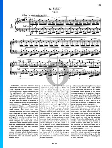 Etüde in As-Dur, Op. 25 Nr. 1 Musik-Noten