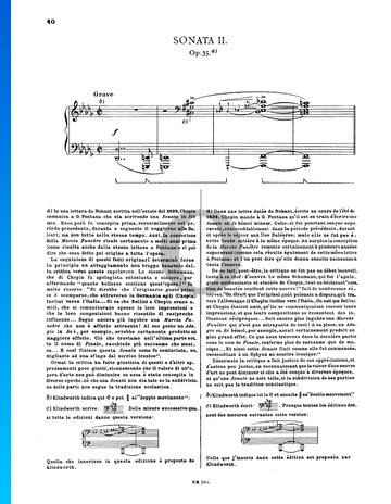 Partition Sonate en Si bémol mineur, op. 35 n° 2