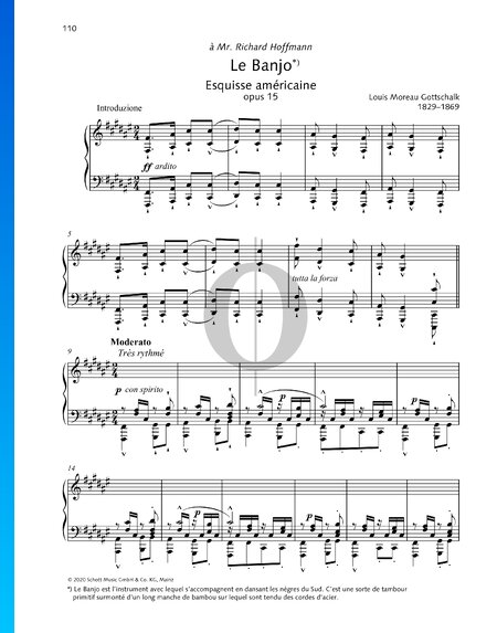 Le Banjo, Op. 15
