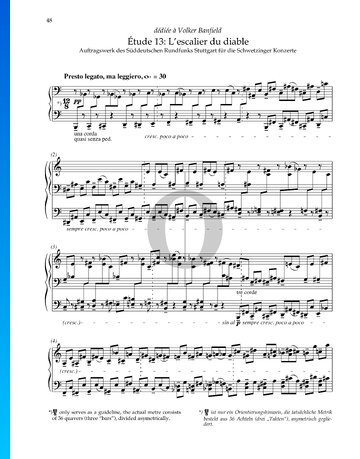 Étude 13: L’escalier du diable Sheet Music