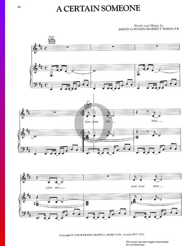 A Certain Someone Sheet Music