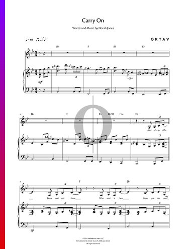 Carry On Sheet Music