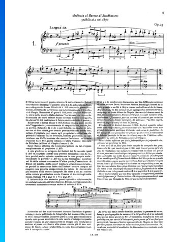Ballade in G Minor, Op. 23 No. 1 Spartito