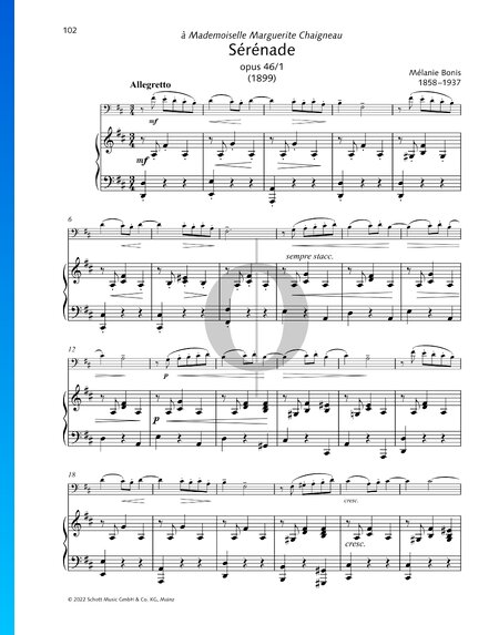 Sérénade, Op. 46 Nr. 1