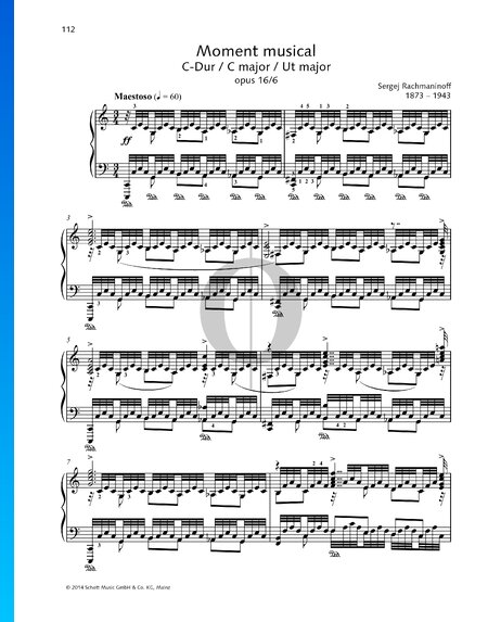 Moment Musical, Op. 16 No. 6