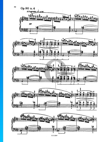 Impromptu n° 4 en La bémol majeur, op. 90, D 899