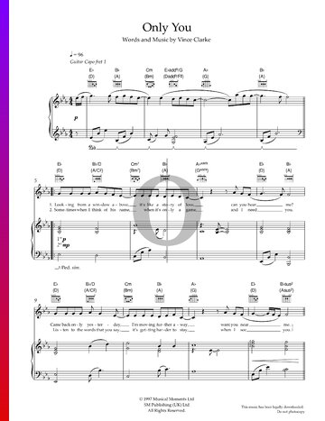 Only You Sheet Music