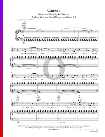 Camera Sheet Music