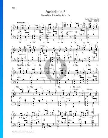 Melody in F Sheet Music