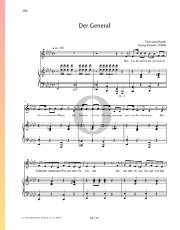 Der General Partitura