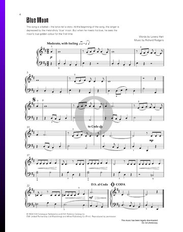 Blue Moon Sheet Music