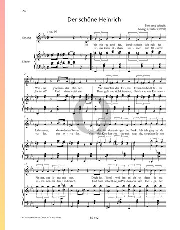 Der schöne Heinrich Sheet Music