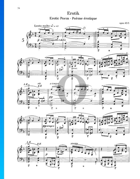 Lyrische Stücke, Op. 43 Nr. 5: Erotik