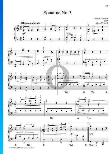 Sonatina, Op. 70 No. 3 Sheet Music