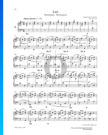 Norwegian, Op. 39 No. 8
