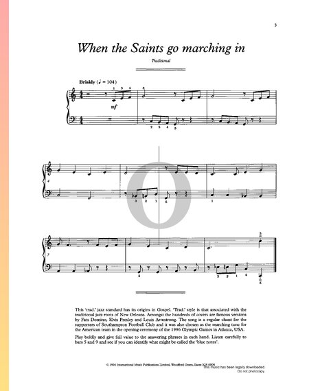 When the Saints Go Marching In
