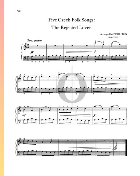 Five Czech Folk Songs: The Rejected Lover