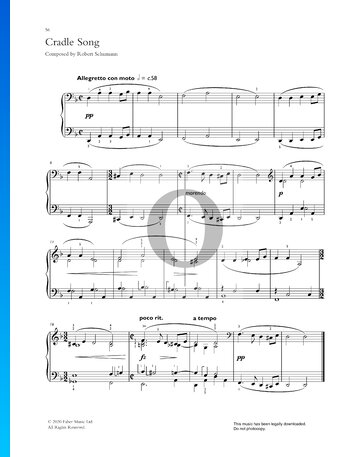 Album Leaves, Op. 124: No. 6 Cradle Song Musik-Noten