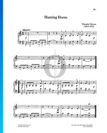 Hunting Horns Musik-Noten