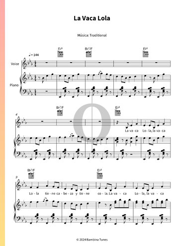 La Vaca Lola Sheet Music