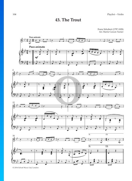 The Trout (Die Forelle), D. 550 Op. 32