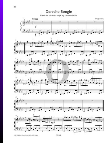 Derecho Boogie Sheet Music
