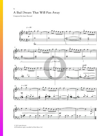 A Bad Dream That Will Pass Away Sheet Music