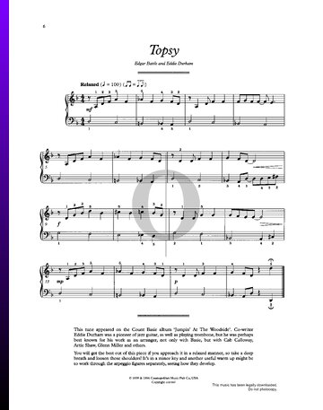 Topsy Sheet Music