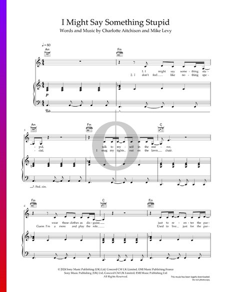 I Might Say Something Stupid