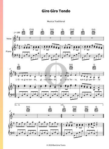 Giro Giro Tondo Sheet Music