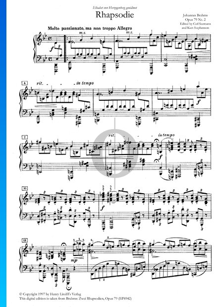 Rhapsodie in g-Moll, Nr. 2 Op. 79