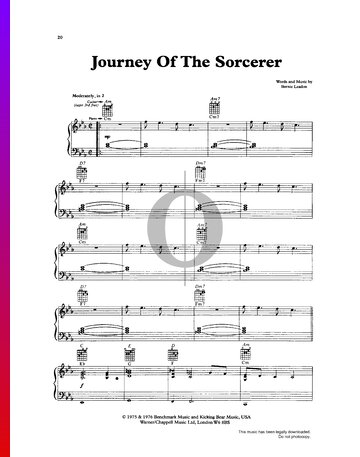 Journey Of The Sorcerer Spartito