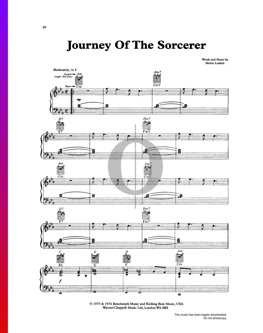 song journey of the sorcerer