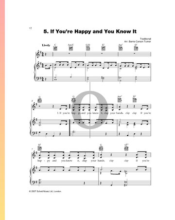If You’re Happy and You Know It Musik-Noten