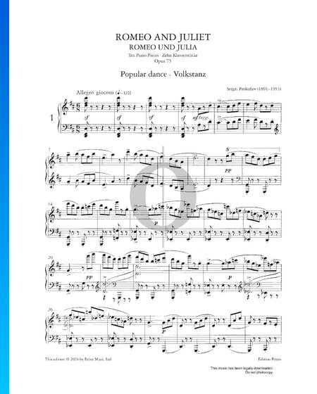 Romeo and Juliet, Op. 75: Popular Dance