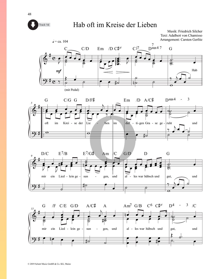 Hab oft im Kreise der Lieben