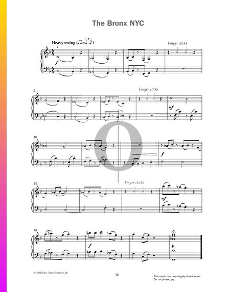 The Bronx NYC Sheet Music