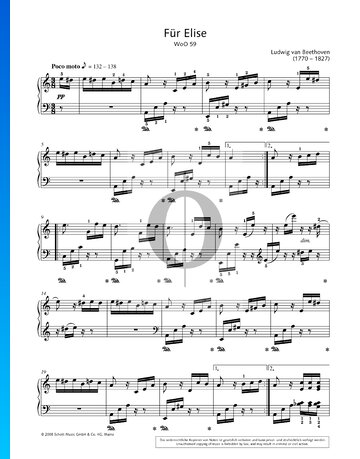 Für Elise Musik-Noten