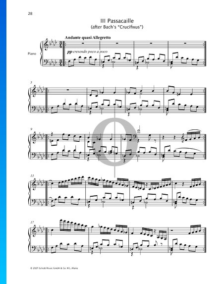 Passacaille (After "Crucifixus" from Mass in B Minor, BWV 232, No. 17)