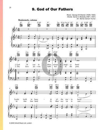 God of Our Fathers Sheet Music