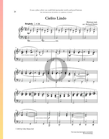Cielito Lindo Musik-Noten